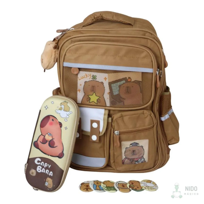 Morral con su cartuchera