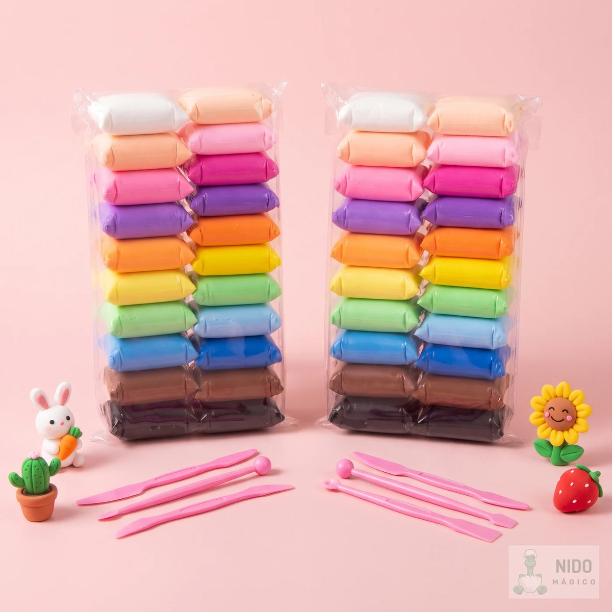 Dos sets de foamy moldeable