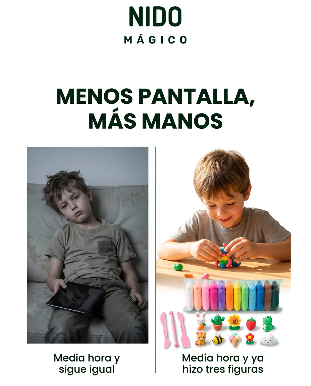 Menos pantalla, más manos