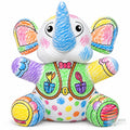 Peluche de elefante después de colorearlo